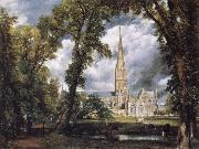 John Constable Salisbury Cathedral from the Bishop-s Grounds oil painting